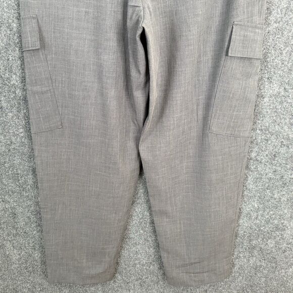 A New Day Tapered Dress Pants Gray Women Sz 8 Cargo Pockets High Rise NWT - Picture 11 of 16